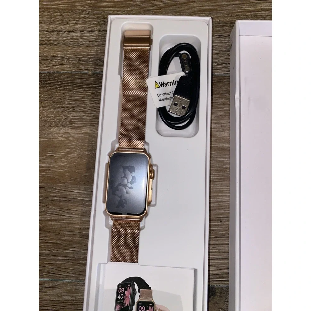 FITVII Nexa Fitness Tracker Answer Call, Smart Watch w/ Blood Pressure-Rose Gold